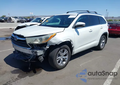 2014 Toyota Highlander Xle V6 из США, поврежденный, VIN 5TDJKRFH8ES009808